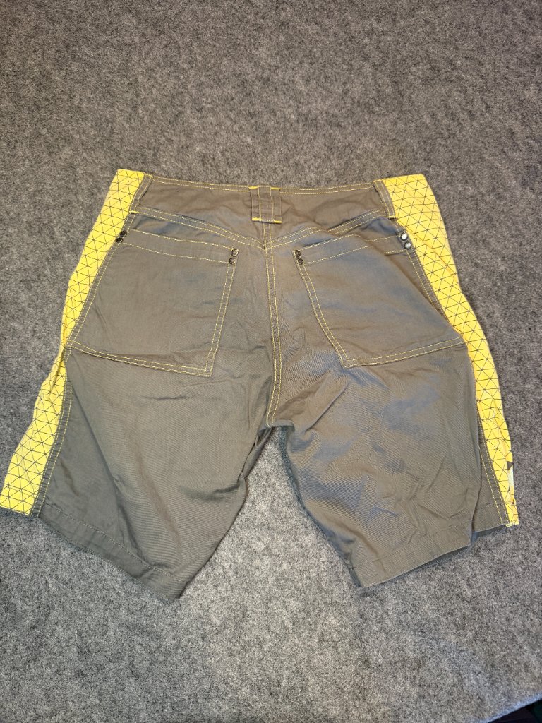 Nasty Pig Men's Vintage Gray Yellow Utility Moto Shorts Size 29 — image 8 of 8